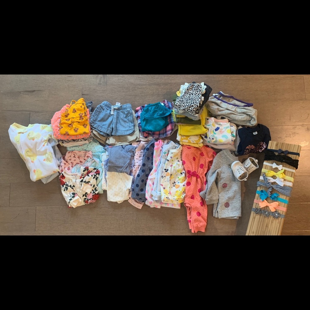 Large bundle or lot of baby girl clothes